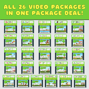 FUN LETTERS: All 26 Video Packages in One Package Deal !