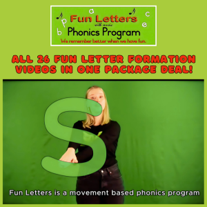 FUN LETTERS: Air Writing - Fun formation of letters: Move & write video series